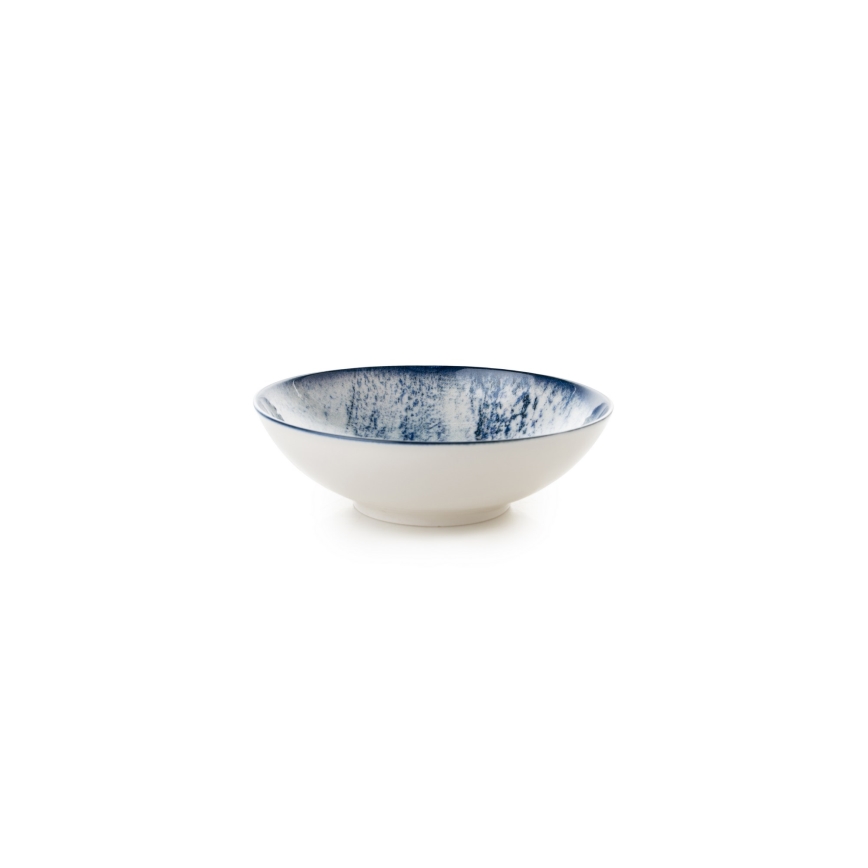 Galda trauku komplekts, 24 gab., zils/porcelāns