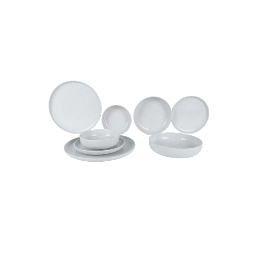 Galda trauku komplekts 8 gab., bēšs/porcelāns