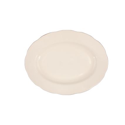 Galda trauku komplekts, 83 daļas — balts/vara/porcelāns