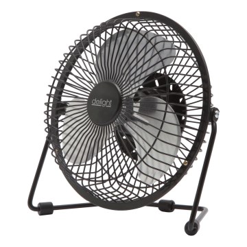 Galda ventilators 1,75 W/5 V USB, Ø 18 cm, melns