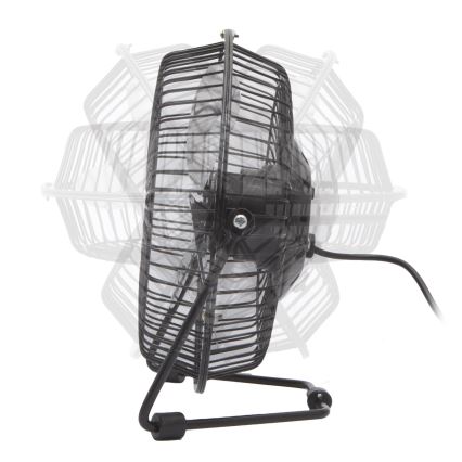 Galda ventilators 1,75 W/5 V USB, Ø 18 cm, melns