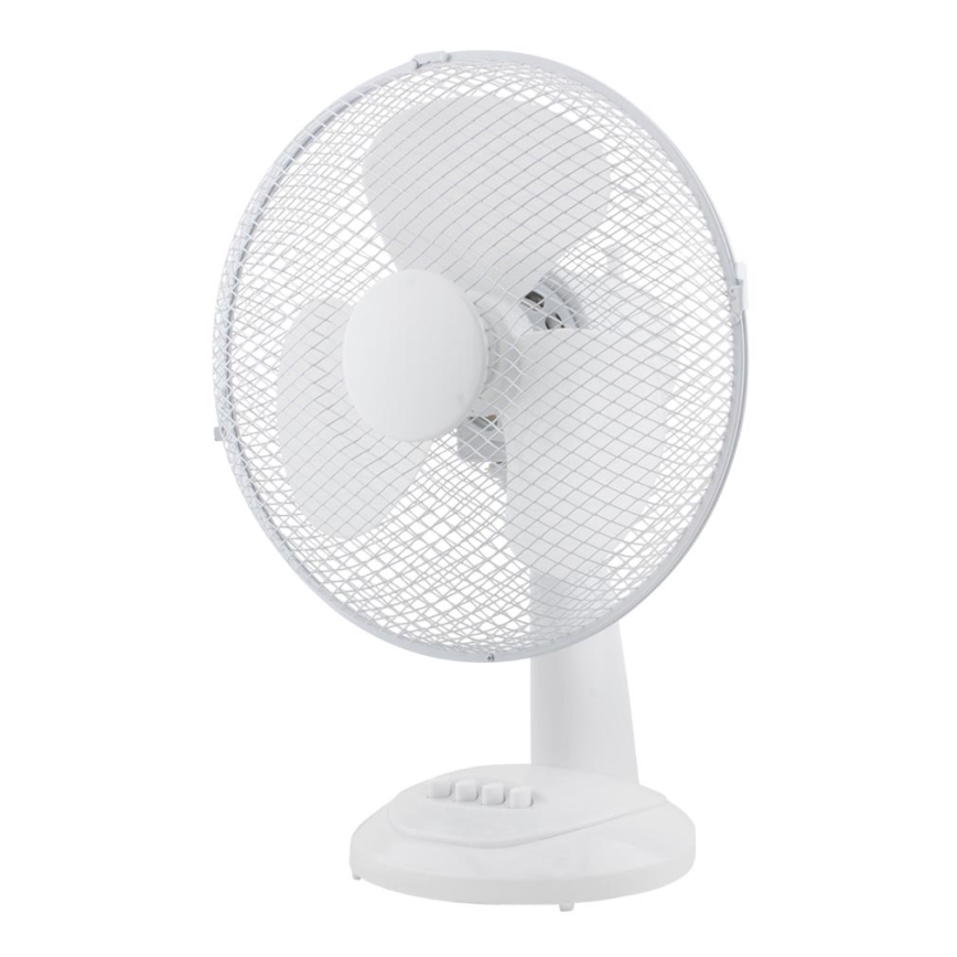 Galda ventilators 30cm, balts, 3 ātrumi, 40W