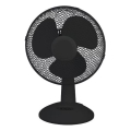 Galda ventilators 38W/230V, Ø 25 cm, melns