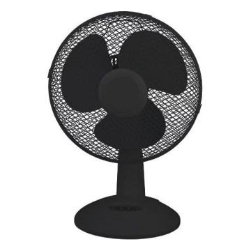 Galda ventilators 38W/230V, Ø 25 cm, melns