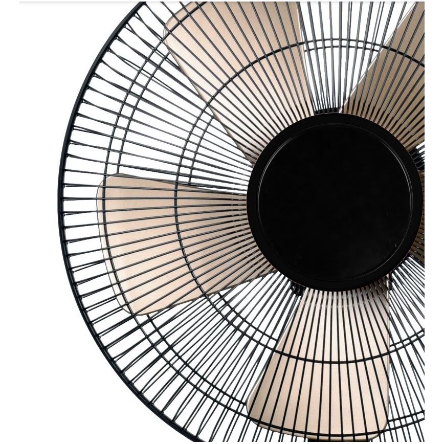 Galda ventilators 40W/230V d. 35 cm melna/zelta