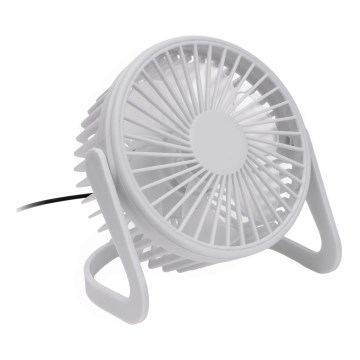 Galda ventilators USB d. 15 cm balta