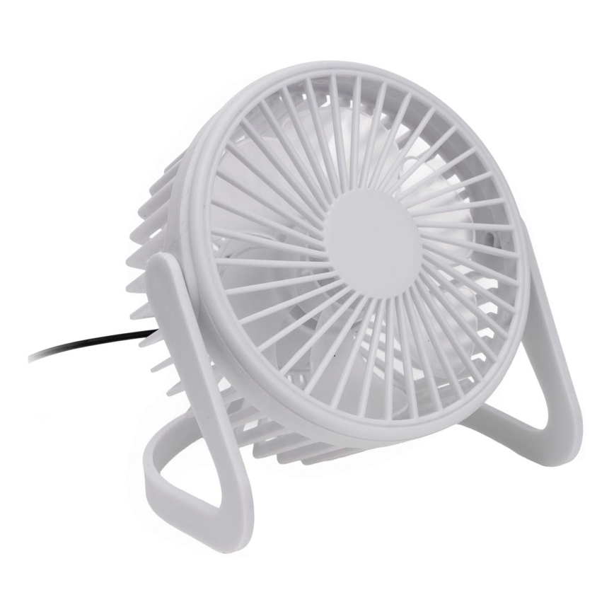Galda ventilators USB d. 15 cm balta
