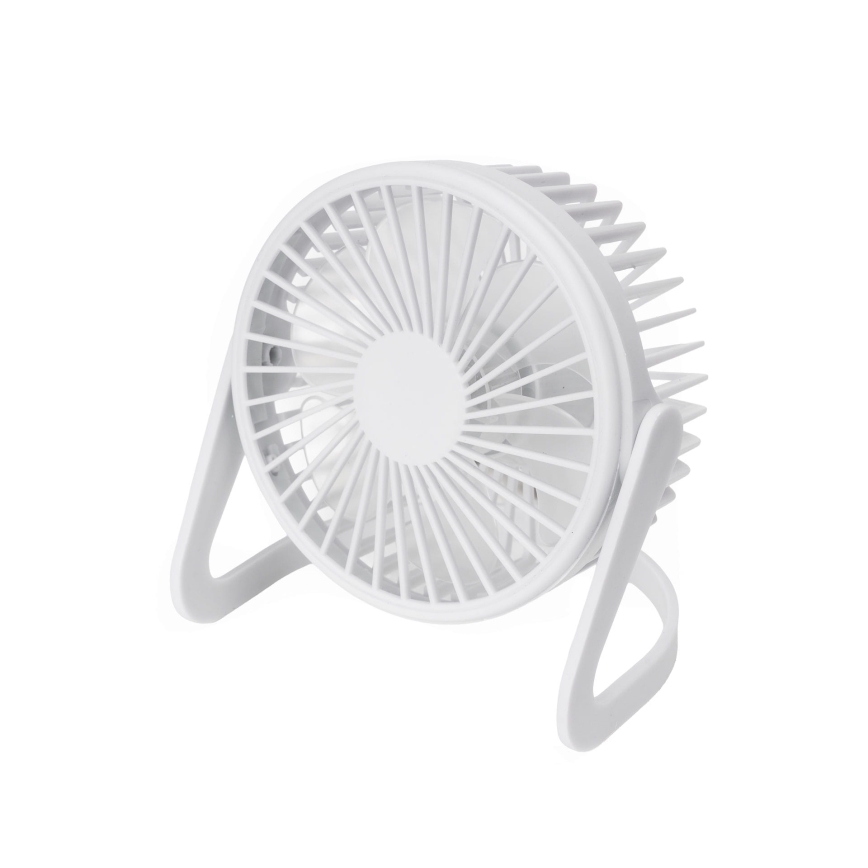 Galda ventilators USB d. 15 cm balta