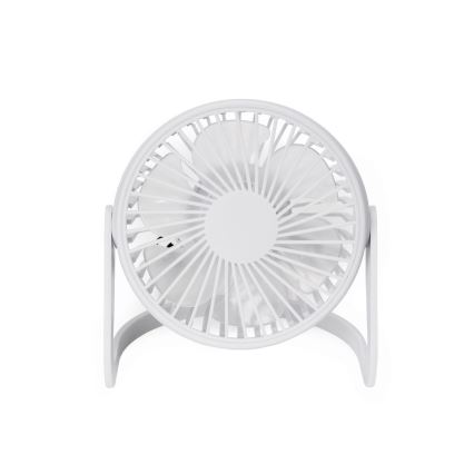 Galda ventilators USB d. 15 cm balta