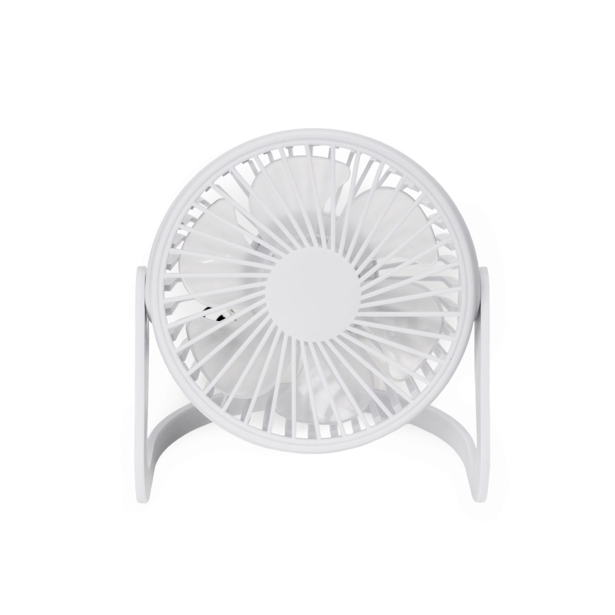 Galda ventilators USB d. 15 cm balta