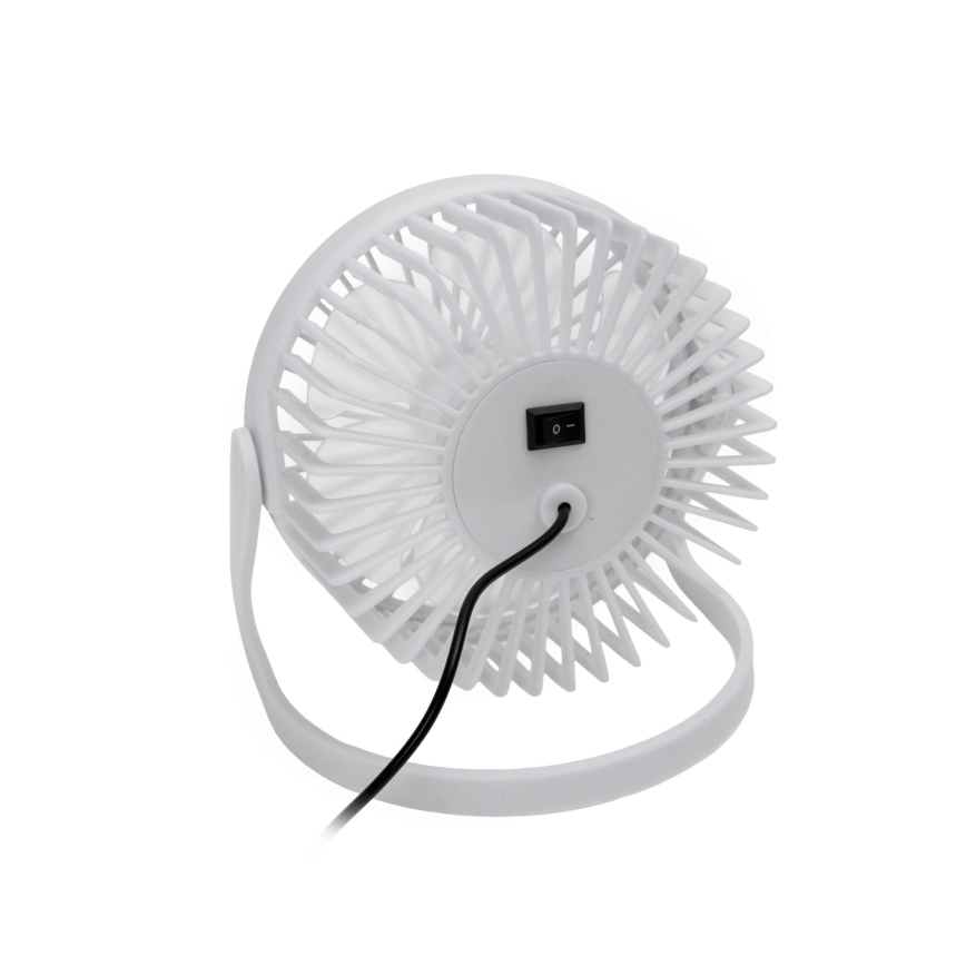 Galda ventilators USB d. 15 cm balta