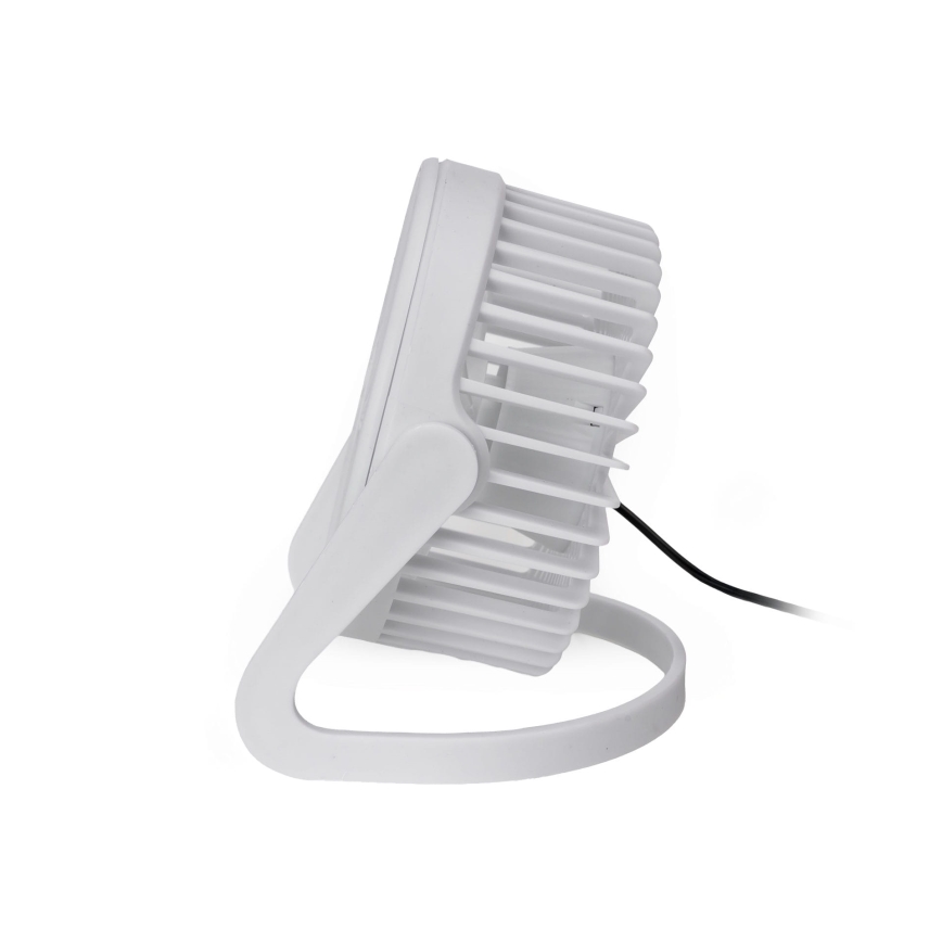 Galda ventilators USB d. 15 cm balta