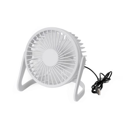 Galda ventilators USB d. 15 cm balta