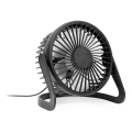 Galda ventilators USB d. 15 cm melna