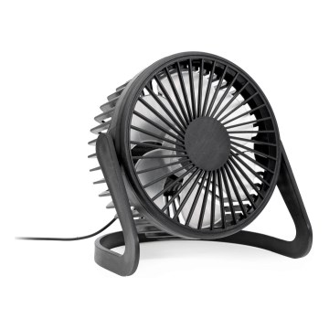 Galda ventilators USB d. 15 cm melna
