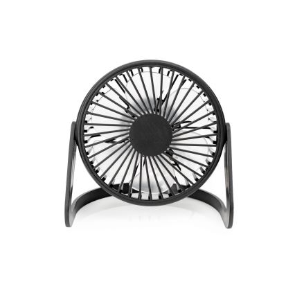 Galda ventilators USB d. 15 cm melna