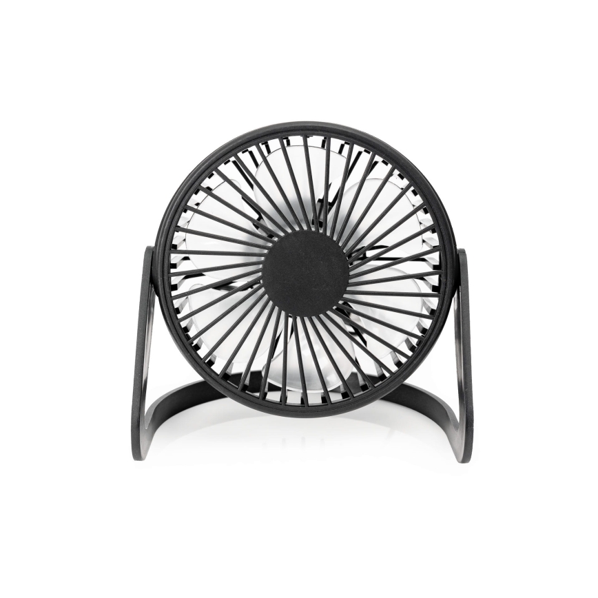 Galda ventilators USB d. 15 cm melna