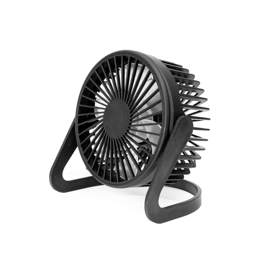 Galda ventilators USB d. 15 cm melna