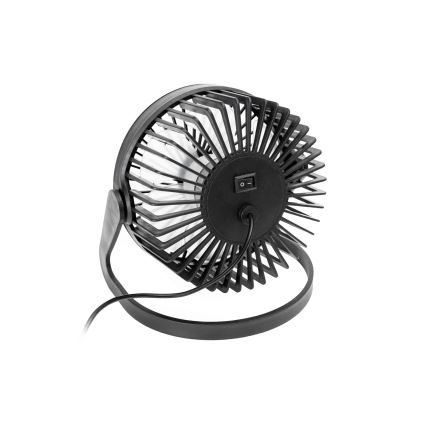 Galda ventilators USB d. 15 cm melna