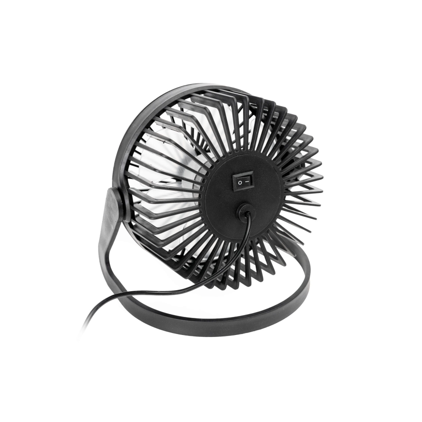 Galda ventilators USB d. 15 cm melna