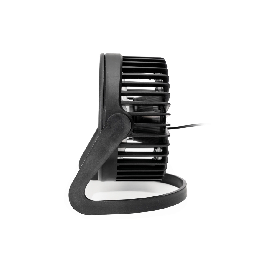 Galda ventilators USB d. 15 cm melna