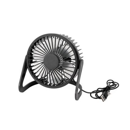 Galda ventilators USB d. 15 cm melna