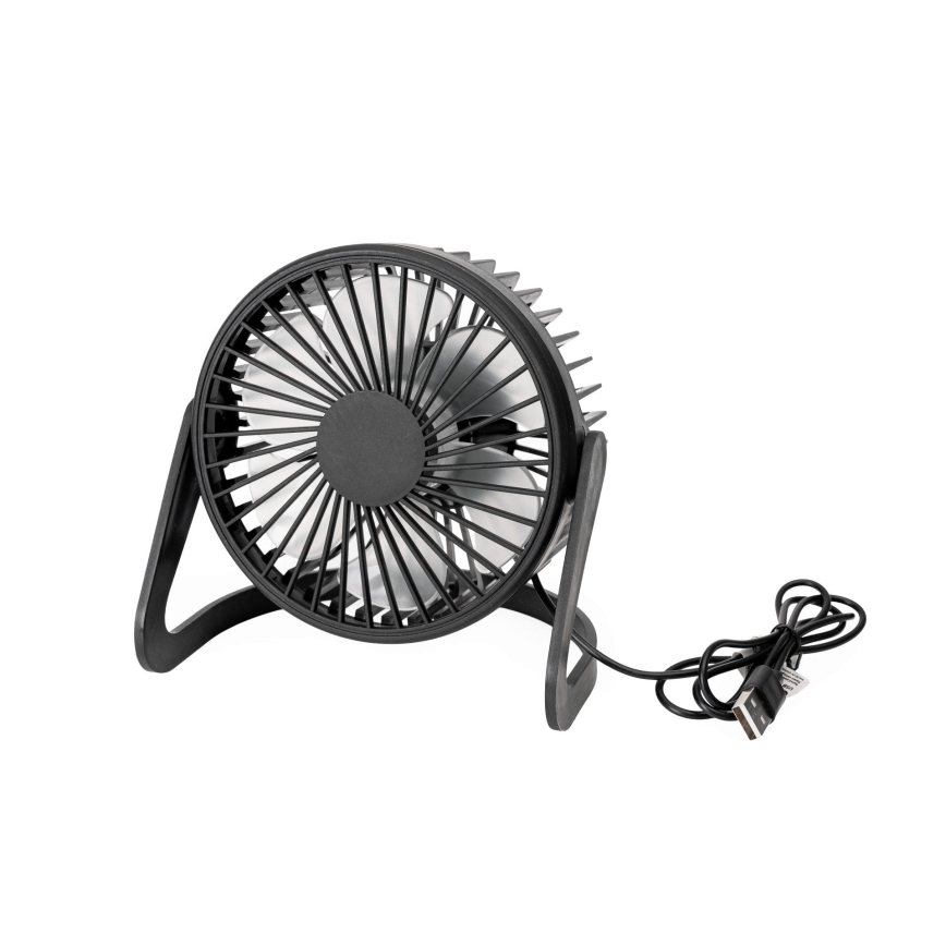 Galda ventilators USB d. 15 cm melna