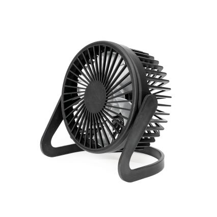 Galda ventilators USB Ø 15 cm melns