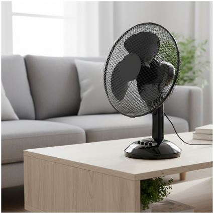 Galda ventilators VIENTO 40W/230V, melns