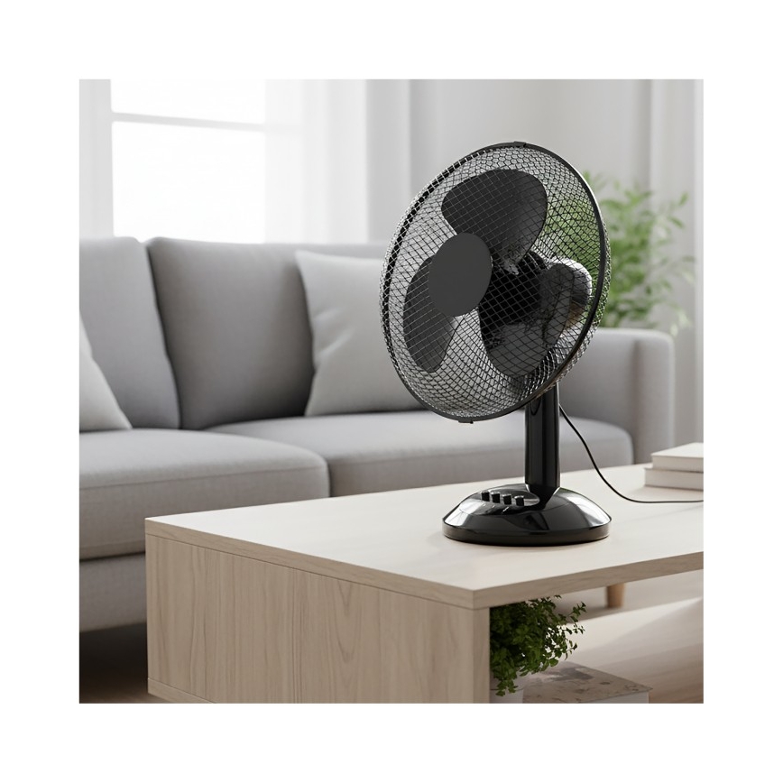 Galda ventilators VIENTO 40W/230V, melns