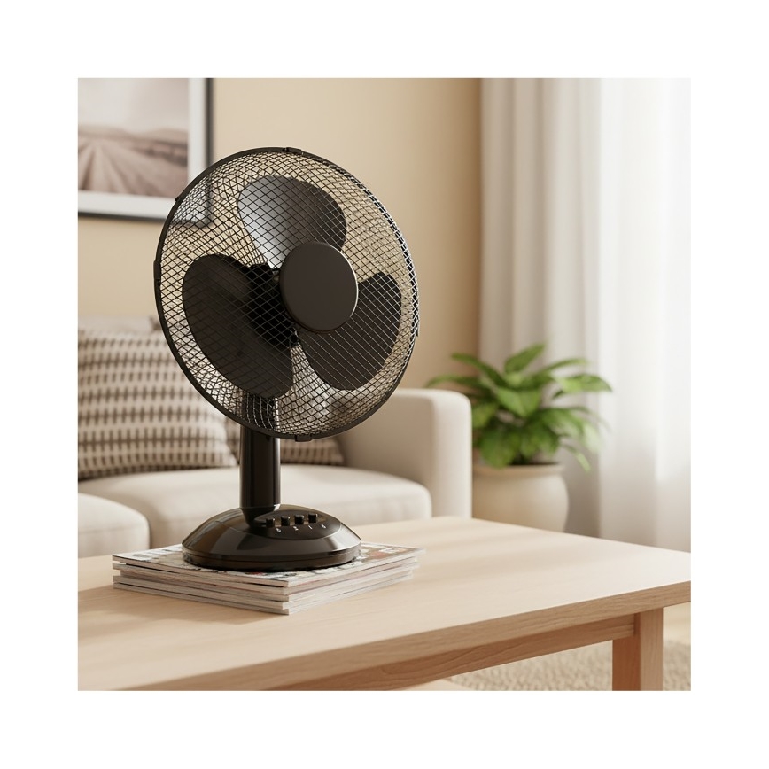 Galda ventilators VIENTO 40W/230V, melns