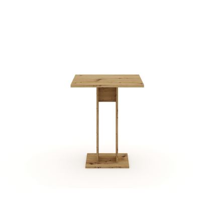 Galds STRAPO 68x68 cm, ozola artisan apdare