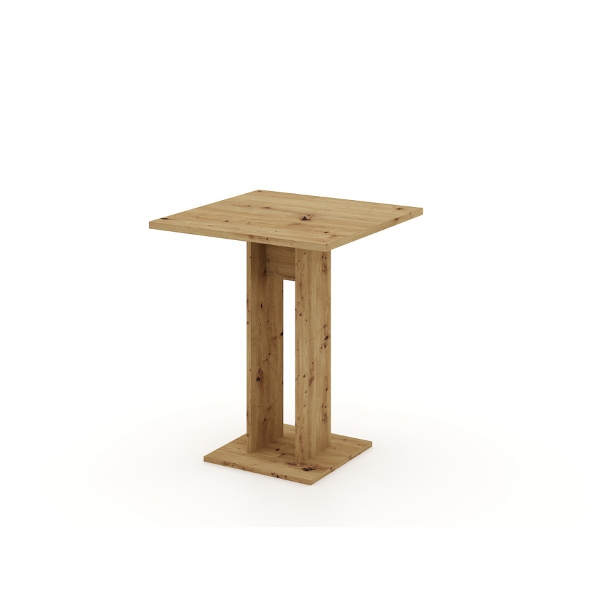 Galds STRAPO 68x68 cm, ozola artisan apdare