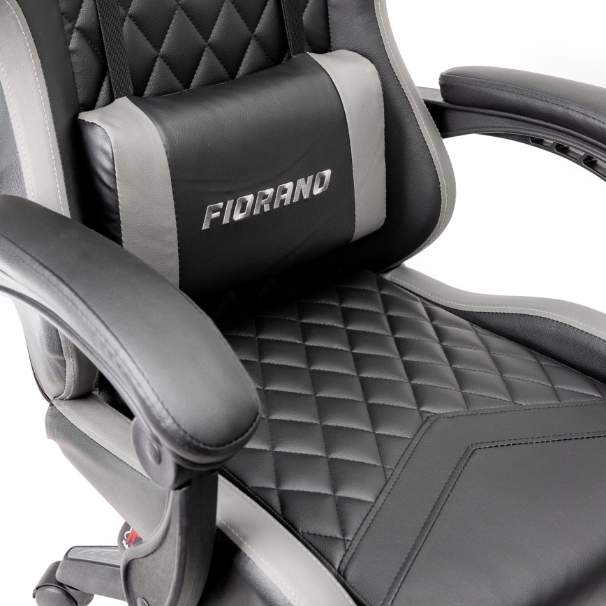 Gaming krēsls FIORANO melna/pelēka
