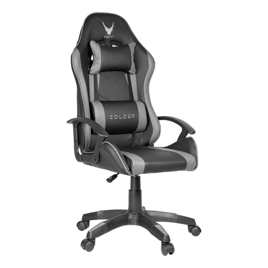 Gaming krēsls VARR Zolder melna/pelēka