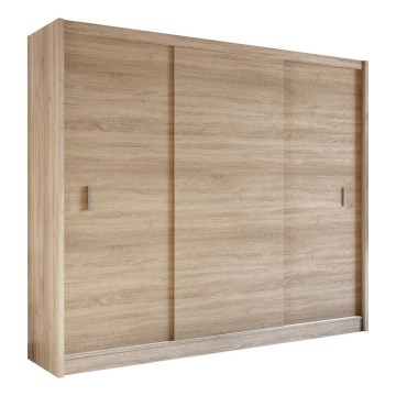 Garderobes skapis ar bīdāmām durvīm SAPHIRA 250x215 cm ozols sonoma