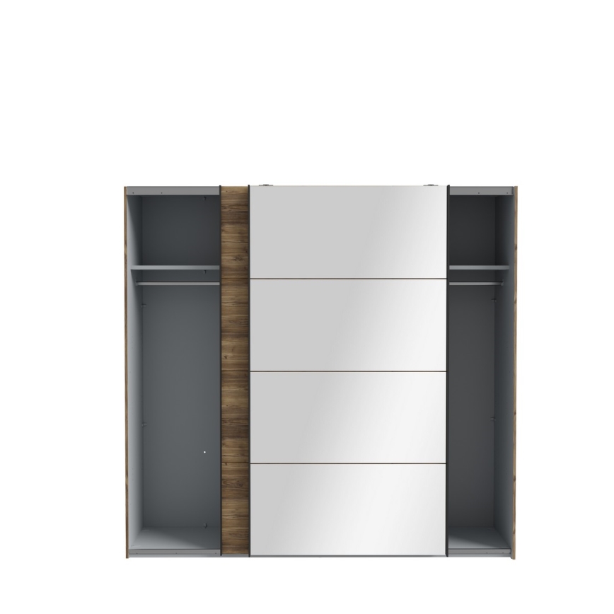 Garderobes skapis ar spoguli OREN 220x210 cm artisan ozols