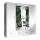 Garderobes skapis ar spoguli SANNA 200x215 cm balta
