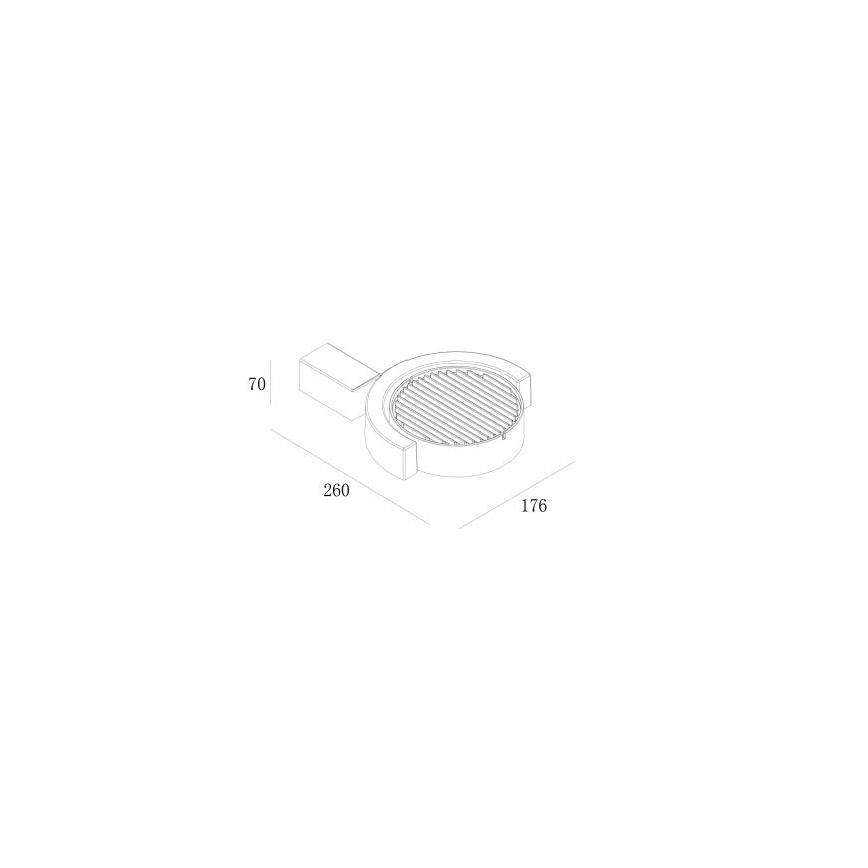 Gardino LX1241A - LED Āra sienas lampa MARGHERITA LED/15W/230V IP54