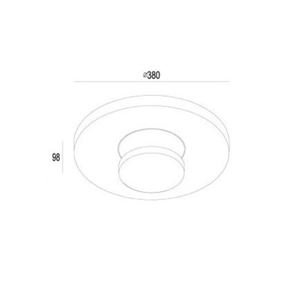 Gardino LX1421 - LED Āra griestu lampa TULIPANI LED/18W/230V IP54