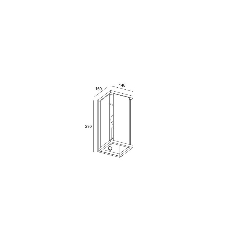 Gardino LX1465 - Āra lampa ar sensoru MELISSA 1xE27/15W/230V IP54