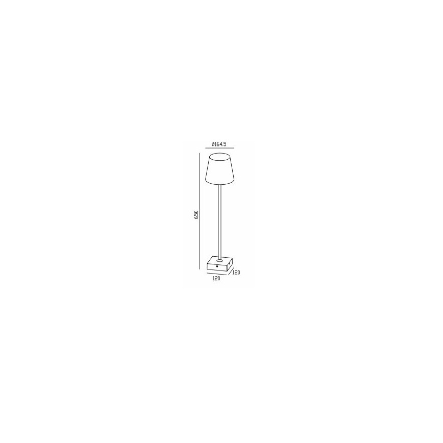 Gardino LX1793-650 - LED Āra grīdas stāvlampa VIOLA LED/7W/230V IP65