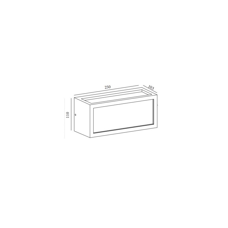 Gardino LX5705-LED - LED Āra sienas lampa BETULLA LED/18W/230V IP54