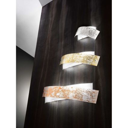 Gea Luce CAMILLA A M arg - Sienas lampa CAMILLA 4xE14/28W/230V 54 cm sudraba