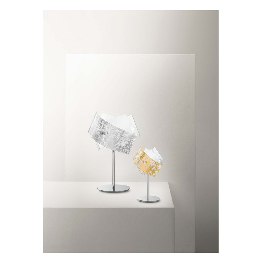 Gea Luce CAMILLA L P arg - Galda lampa CAMILLA 1xE14/42W/230V sudraba