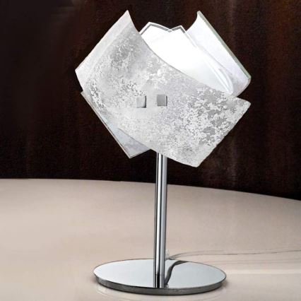 Gea Luce CAMILLA L P arg - Galda lampa CAMILLA 1xE14/42W/230V sudraba