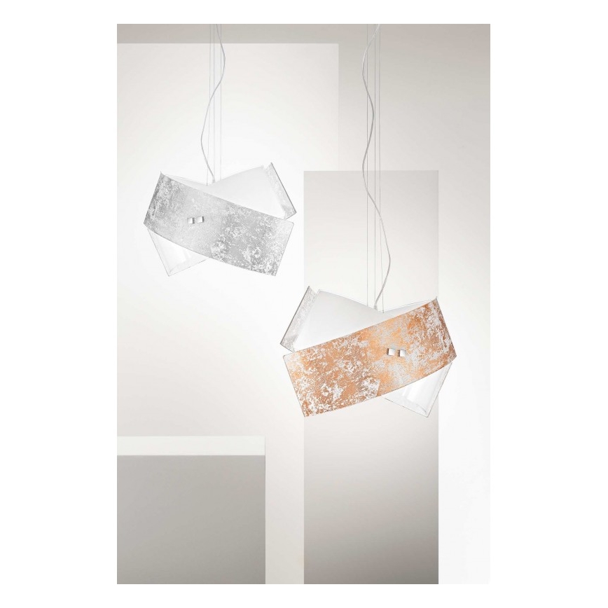 Gea Luce CAMILLA S G oro - Lustra ar auklu CAMILLA 2xE27/70W/230V zelta