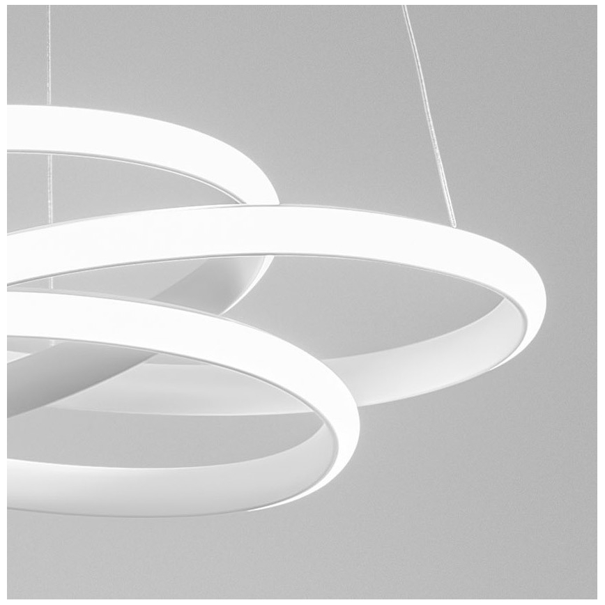 Gea Luce DIVA S G BIANCO - LED Aptumšojama lustra ar auklu DIVA LED/44W/230V balta