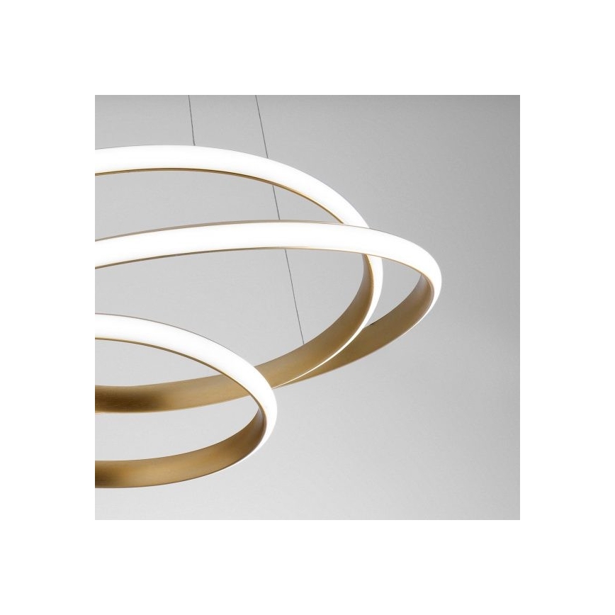 Gea Luce DIVA S P ORO - LED Aptumšojama lustra ar auklu DIVA LED/43W/230V zelta