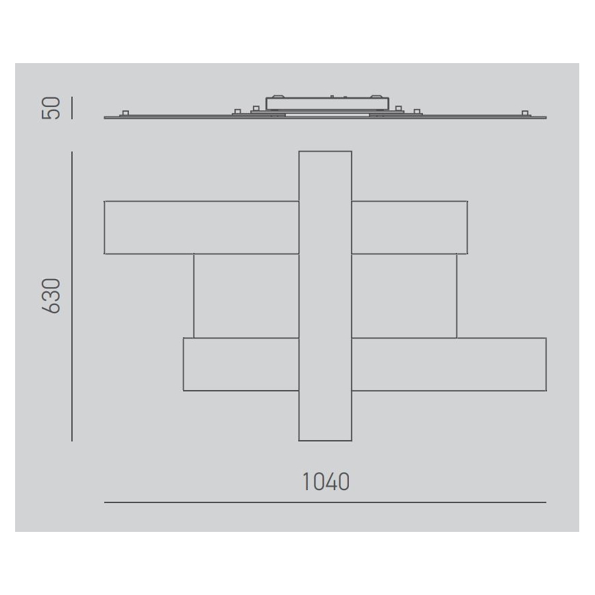 Gea Luce DOHA P G A - LED Griestu lampa DOHA LED/50W/230V 104 cm matēts hroms